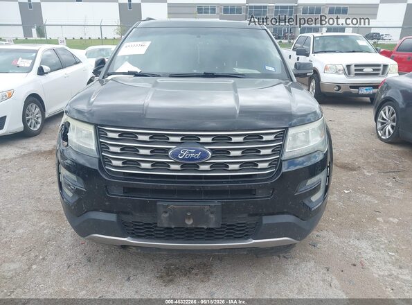 1FM5K8D81GGC23448 2016 FORD EXPLORER Black Սարքավորումների վահանակի տեսք