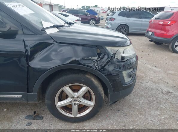 1FM5K8D81GGC23448 2016 FORD EXPLORER Black Դիմացի տեսք