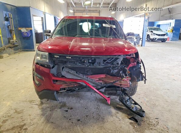 1FM5K8D81HGA06404 2017 FORD EXPLORER Красный Вид спереди