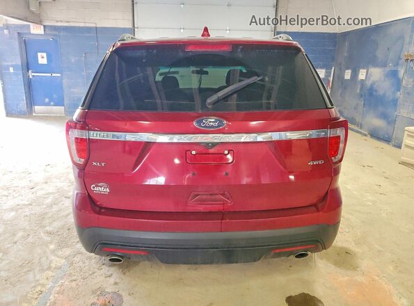 1FM5K8D81HGA06404 2017 FORD EXPLORER Красный Вид сзади