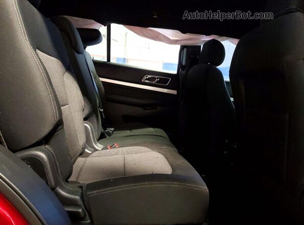 1FM5K8D81HGA06404 2017 FORD EXPLORER Красный Вид задней части салона