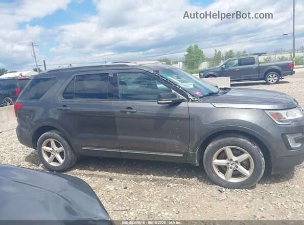 1FM5K8D81HGA56428 2017 FORD EXPLORER Gray Вид задньої частини салону