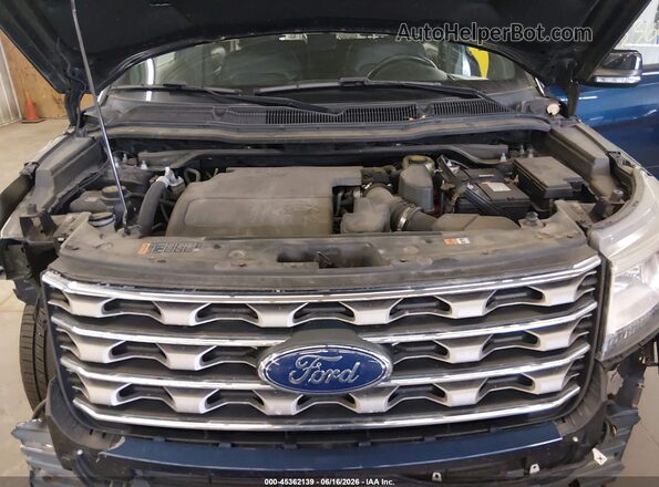 1FM5K8D81HGD03737 2017 FORD EXPLORER Blue უკანა ხედი