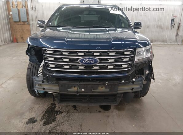 1FM5K8D81HGD03737 2017 FORD EXPLORER Blue წინა ხედი