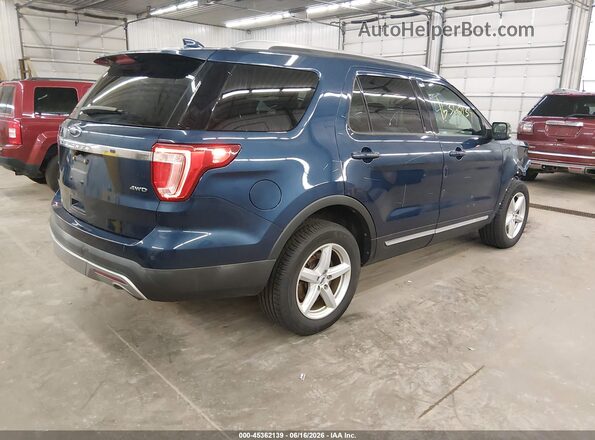 1FM5K8D81HGD03737 2017 FORD EXPLORER Blue უკანა მარჯვენა