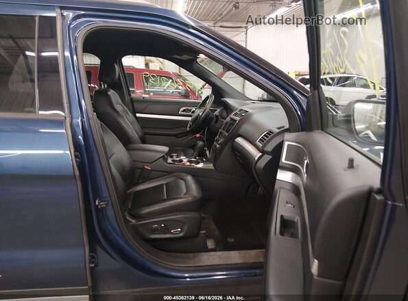 1FM5K8D81HGD03737 2017 FORD EXPLORER Blue წინა სალონის ხედი