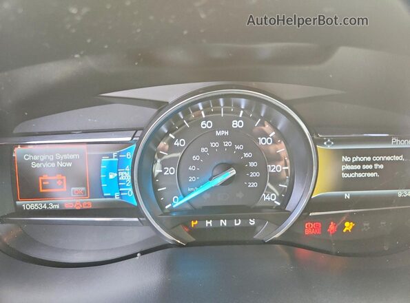 1FM5K8D81HGD74310 2017 FORD EXPLORER Серый Вид щитка приборов