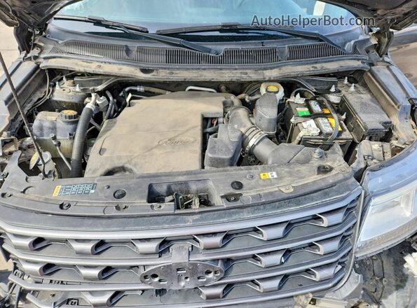 1FM5K8D81HGD74310 2017 FORD EXPLORER Серый Вид подкапотного пространства