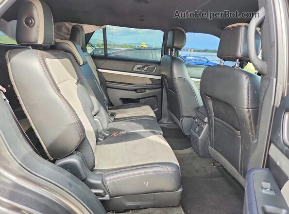 1FM5K8D81HGD74310 2017 FORD EXPLORER Серый Вид задней части салона