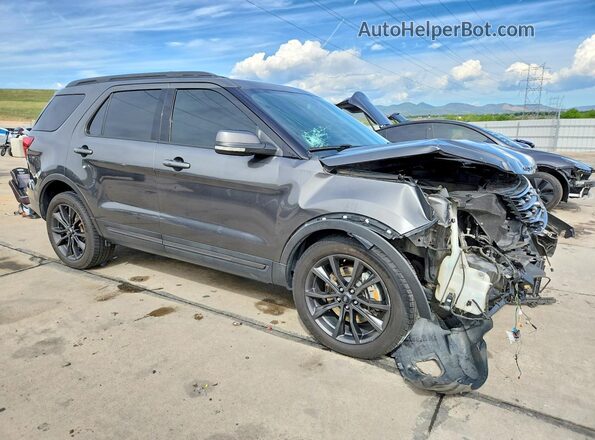 1FM5K8D81HGD74310 2017 FORD EXPLORER Серый Передняя правая четверть