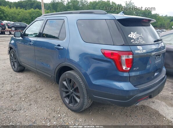 1FM5K8D81JGC79512 2018 FORD EXPLORER Blue Tył lewy