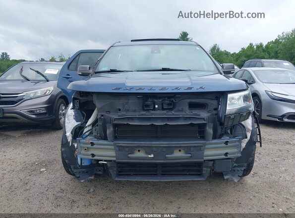 1FM5K8D81JGC79512 2018 FORD EXPLORER Blue Widok wnętrza z tyłu