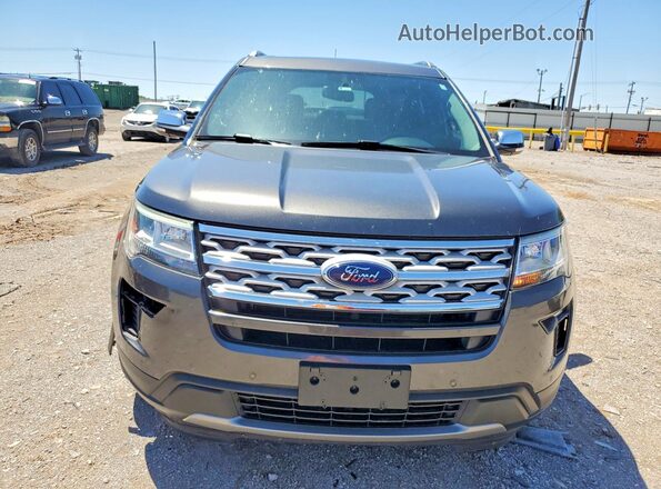1FM5K8D81KGA01761 2019 FORD EXPLORER Gray Vista frontal
