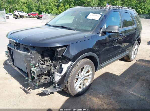 1FM5K8D81KGA26207 2019 FORD EXPLORER Black Передня ліва чверть