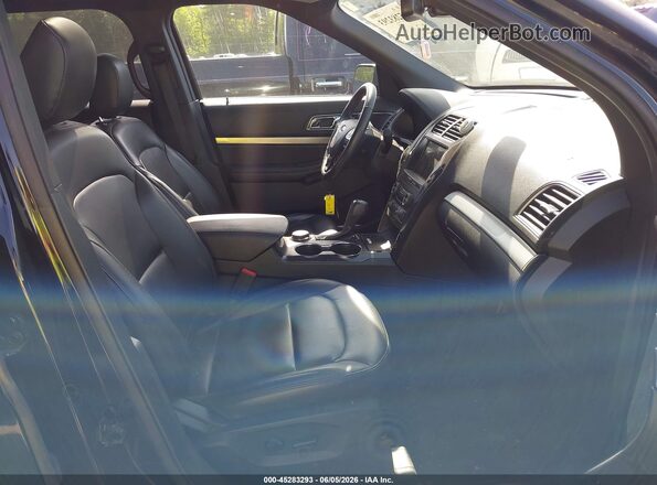 1FM5K8D81KGA26207 2019 FORD EXPLORER Black Вид салону спереду