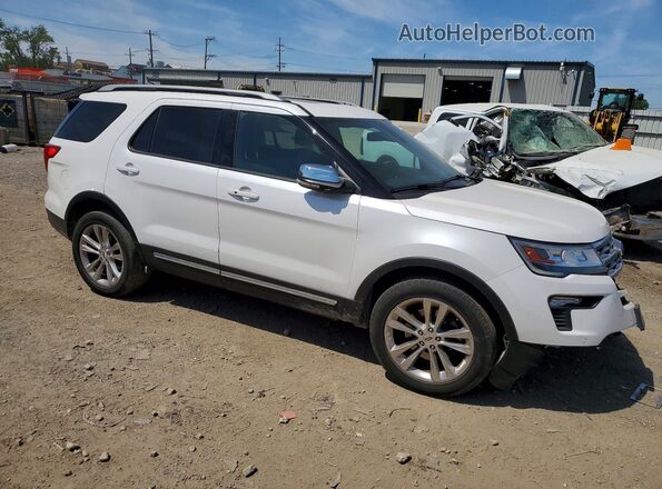 1FM5K8D81KGA85192 2019 FORD EXPLORER White Przód prawy