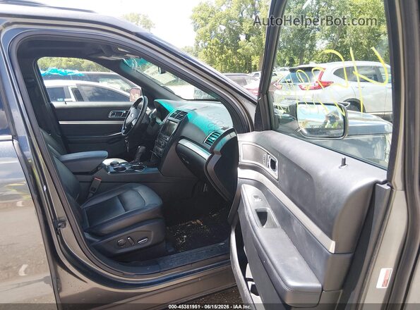 1FM5K8D82GGC55485 2016 FORD EXPLORER Gray Widok wnętrza z przodu