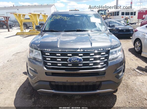 1FM5K8D82GGC55485 2016 FORD EXPLORER Gray Widok zestawu wskaźników