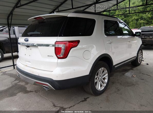 1FM5K8D82HGA30551 2017 FORD EXPLORER Белый Задняя правая четверть