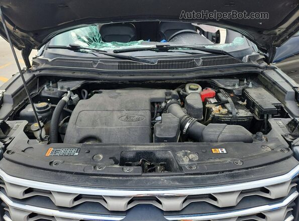 1FM5K8D82HGC79755 2017 FORD EXPLORER Black Engine compartment view