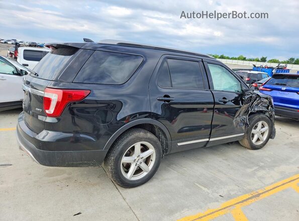 1FM5K8D82HGC79755 2017 FORD EXPLORER Black Rear right