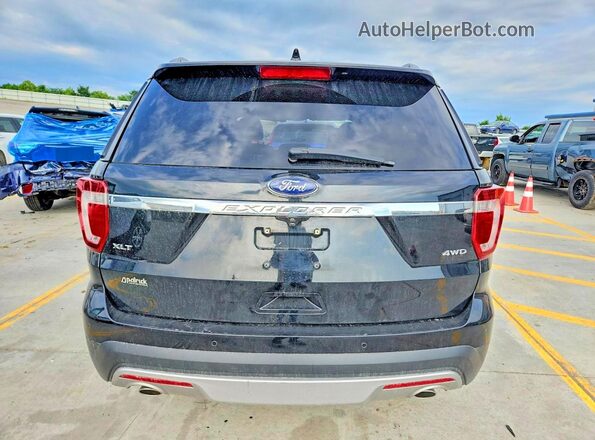 1FM5K8D82HGC79755 2017 FORD EXPLORER Black Rear view