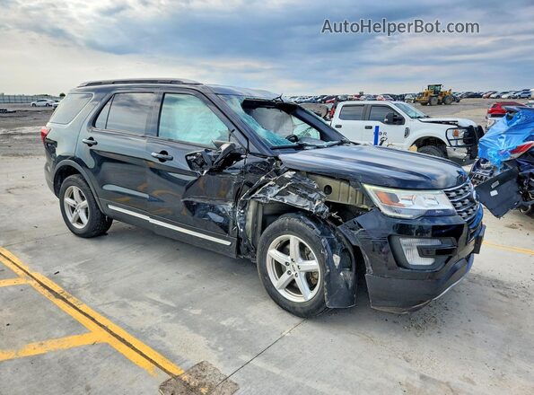 1FM5K8D82HGC79755 2017 FORD EXPLORER Black Front right