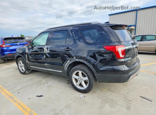 1FM5K8D82HGC79755 2017 FORD EXPLORER Black Rear left