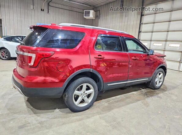 1FM5K8D82HGD46936 2017 FORD EXPLORER Red Tył prawy