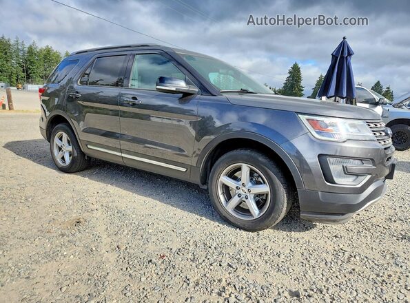1FM5K8D82HGE00462 2017 FORD EXPLORER Gray Передня права чверть
