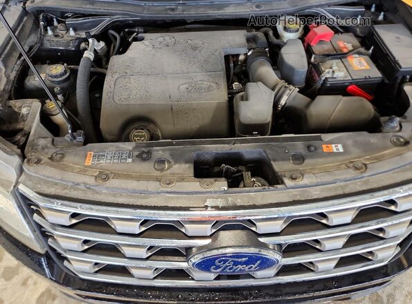 1FM5K8D82HGE27869 2017 FORD EXPLORER Черный Вид задней части салона