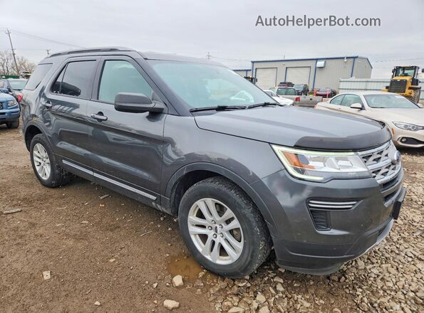 1FM5K8D82JGA18194 2018 FORD EXPLORER Gray Առջևի աջ