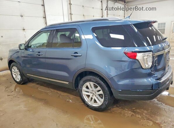 1FM5K8D82JGC04768 2018 FORD EXPLORER Blue Հետևի ձախ