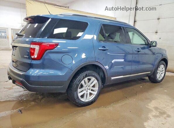 1FM5K8D82JGC04768 2018 FORD EXPLORER Blue Հետևի աջ