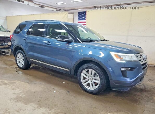 1FM5K8D82JGC04768 2018 FORD EXPLORER Blue Առջևի աջ
