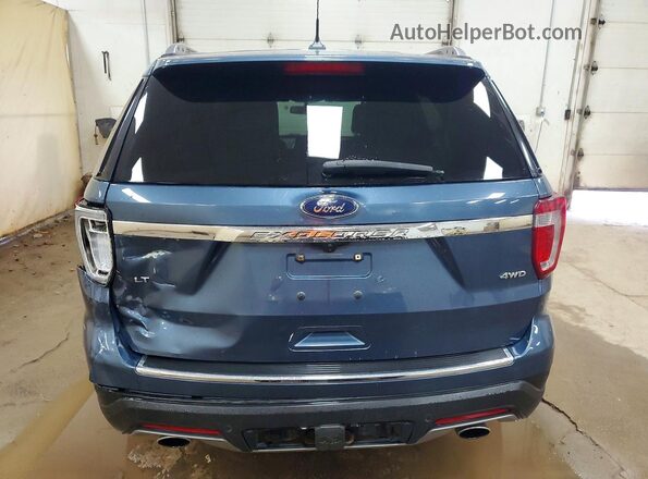 1FM5K8D82JGC04768 2018 FORD EXPLORER Blue Հետևի տեսք