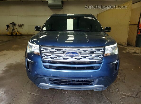 1FM5K8D82JGC04768 2018 FORD EXPLORER Blue Դիմացի տեսք