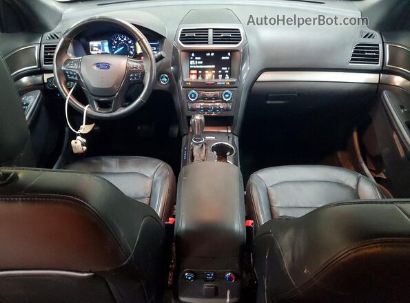 1FM5K8D82JGC04768 2018 FORD EXPLORER Blue Առջևի վահանակի տեսք