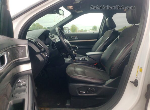 1FM5K8D82JGC56742 2018 FORD EXPLORER Белый Вид салона спереди