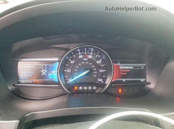 1FM5K8D82JGC56742 2018 FORD EXPLORER Белый Вид щитка приборов