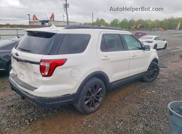 1FM5K8D82JGC56742 2018 FORD EXPLORER Белый Задняя правая четверть
