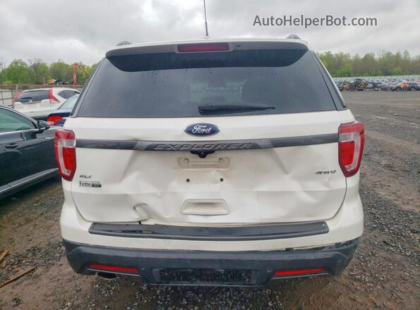 1FM5K8D82JGC56742 2018 FORD EXPLORER Белый Вид сзади