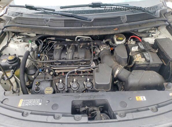 1FM5K8D82JGC56742 2018 FORD EXPLORER Белый Вид подкапотного пространства
