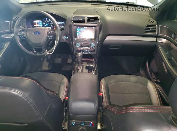 1FM5K8D82KGA89624 2019 FORD EXPLORER Gray Dashboard view