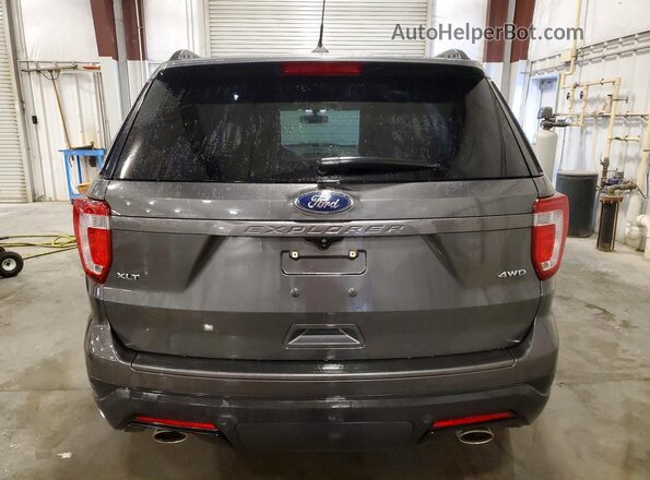 1FM5K8D82KGA89624 2019 FORD EXPLORER Gray Rear view