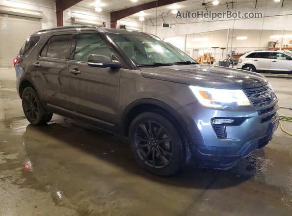 1FM5K8D82KGA89624 2019 FORD EXPLORER Gray Front right