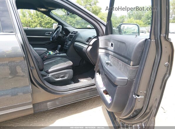 1FM5K8D82KGB53659 2019 FORD EXPLORER Gray Vista interior delantera