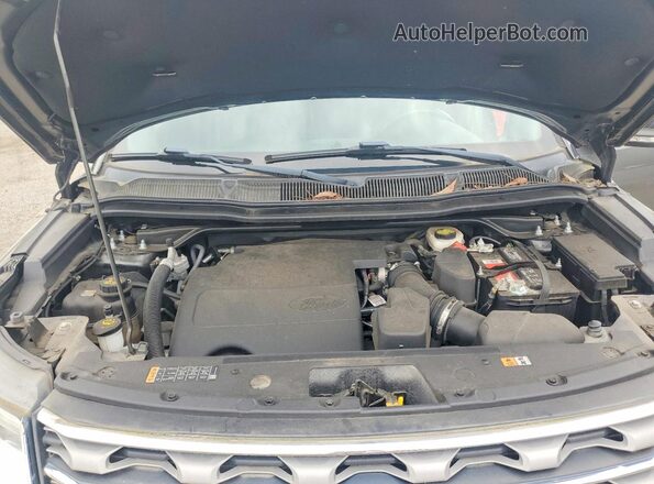 1FM5K8D83GGA26491 2016 FORD EXPLORER Gray Widok komory silnika