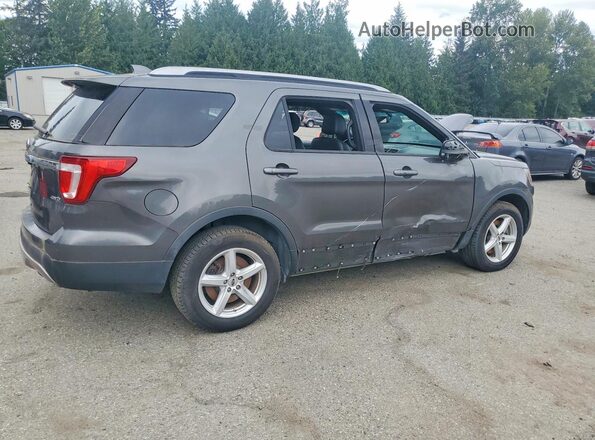 1FM5K8D83GGA26491 2016 FORD EXPLORER Gray Tył prawy