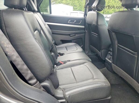 1FM5K8D83GGA26491 2016 FORD EXPLORER Gray Widok wnętrza z tyłu